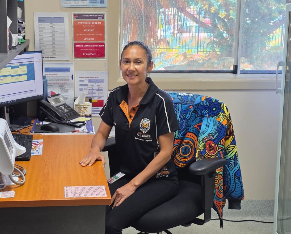 Aboriginal and Torres Strait Islander Advanced Health Practitioner Franchester Duncan plays a crucial role in ensuring the community connect with local healthcare services.