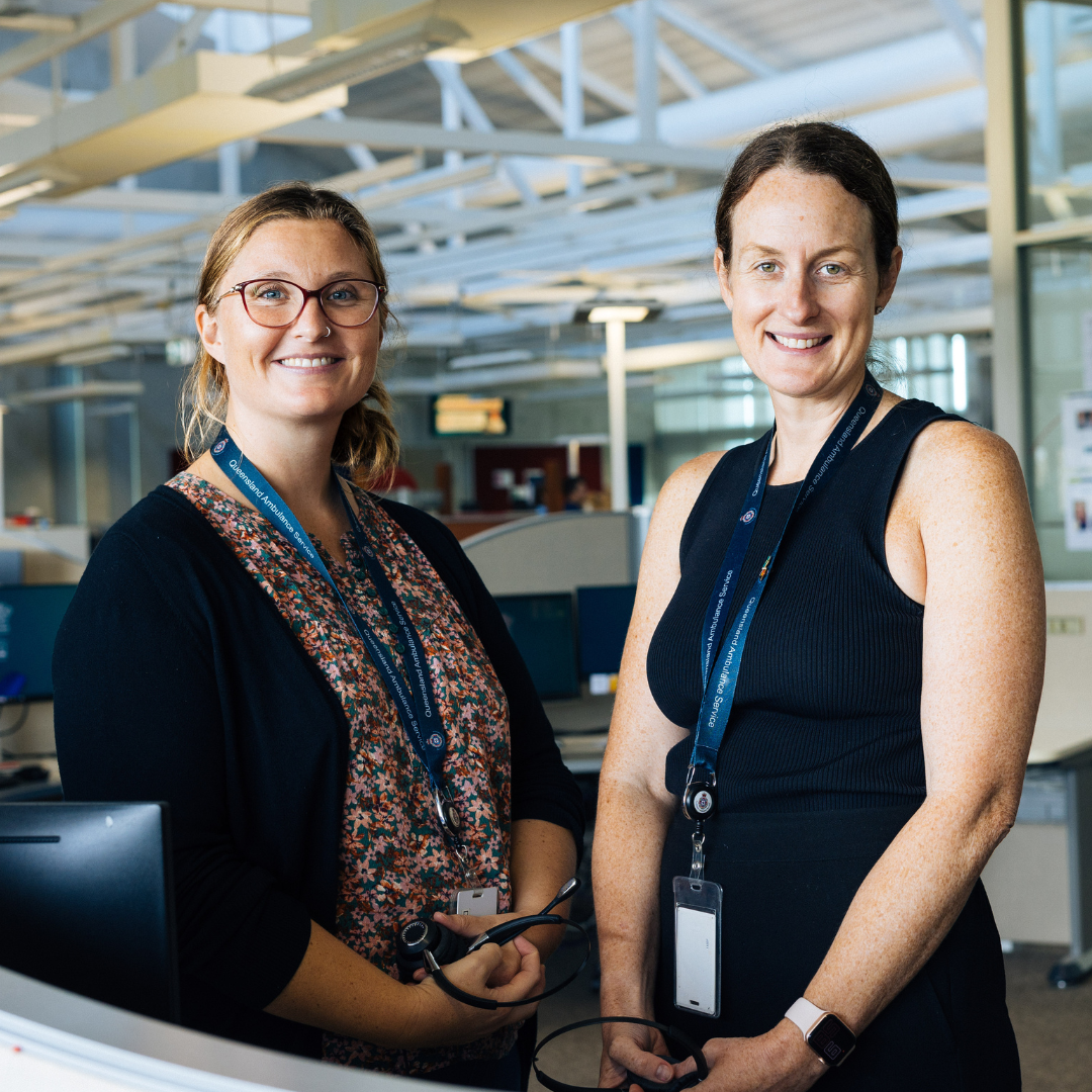 13 HEALTH nurses Beth (L) and Sarah (R).
